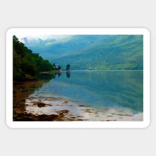 Looking down Loch Long from Arrochar, Scotland Sticker